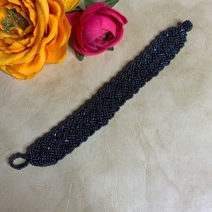 NWOT Thick Braided Bead Bracelet.